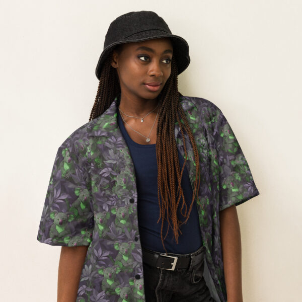 PURPLE BUTTON UP - Image 5